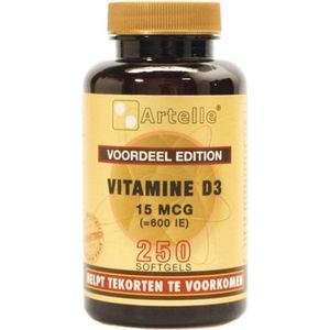 Artelle Vitamine d3 15 mcg 100 capsules