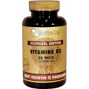 Artelle Vitamine D3 25mcg 250ST