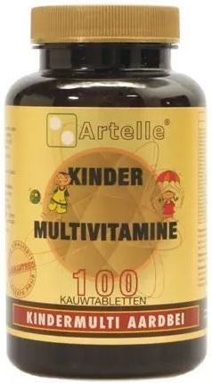 Artelle Multivitamine Kind Aardbei Kauwtabletten 100st