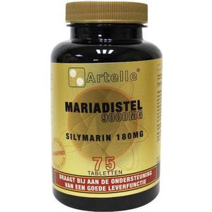 Artelle Mariadistel 9000 mg silymarin 180 mg 75 tabletten
