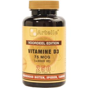 Artelle Vitamine D3 75mcg Softgels 250st
