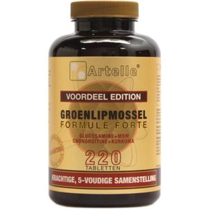 Artelle Groenlipmossel formule forte 220 tabletten