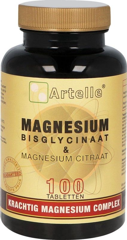Artelle Magnesium bisglycinaat & citraat 100 tabletten