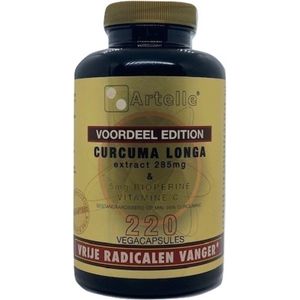 Artelle Curcuma longa extract 220 Vegetarische capsules