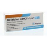 Mylan Cetirizine dihcl 10 miligram 30 tabletten