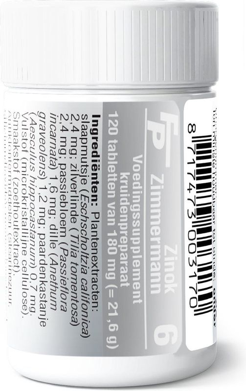 Medizimm - Zinok FP6 - Geneesmiddel - 6 Tabletten - Natuurlijke Ingrediënten