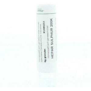 Homeopathische Geneesmiddelen - Hepar Sulphur 200K - 6 Gram Granules