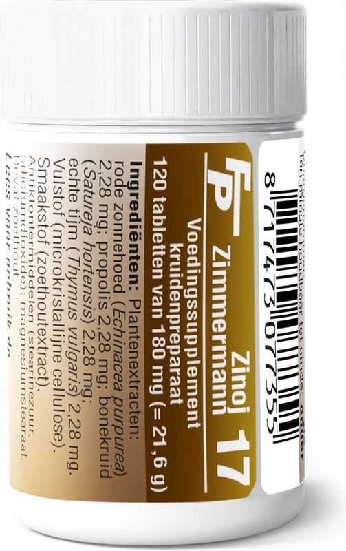 Medizimm - Zinoj 17 - Kruidenextracten - 60 Tabletten
