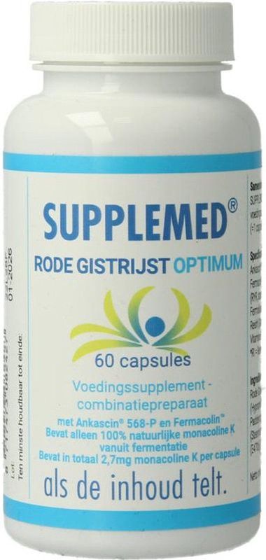 Supplemed - Rode Gistrijst Optimum - Multivitaminen - 60 Capsules