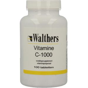 Walthers Vitamine C 1000 mg bioflav/rozenbottel 100 tabletten