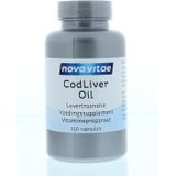 Nova Vitae Cod Liver Oil Levertraanolie Capsules 150st