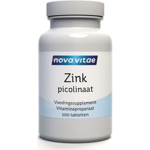 Nova Vitae - Zink picolinaat - 50 mg - 100 tabletten
