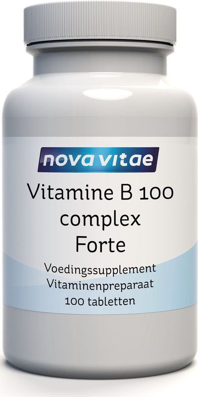 Nova Vitae - Vitamine B 100 - Complex - Forte - 100 tabletten