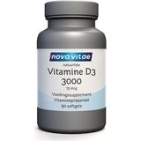 Nova Vitae Vitamine D3 3000 75 mcg 90 softgels