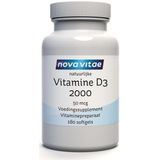 Nova Vitae Vitamine D3 2000 50mcg, 180 Soft tabs