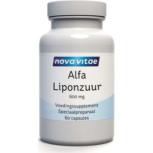 Nova Vitae Alfa liponzuur 600 mg 60 capsules