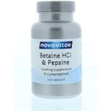 Nova Vitae - Betaine HCL en Pepsine - 100 capsules