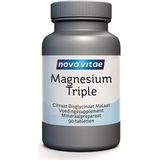 Nova Vitae Magnesium triple citraat bisglycinaat malaat  90 tabletten