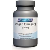 Nova Vitae Vegan omega 3 500mg 100 Vegetarische capsules