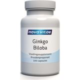 Nova Vitae Ginkgo biloba extract 120 mg 100 Vegetarische capsules