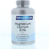 Nova Vitae - Magnesium - Calcium - Zink - 200 tabletten