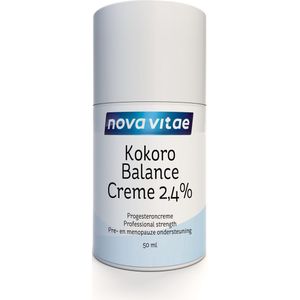 Nova Vitae - Kokoro - Balance Crème - 2,4% -Progesteroncrème - Pre- en Menopauze ondersteuning - 50 ml