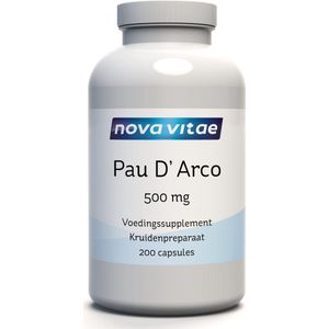 Nova Vitae Pau d&#039;arco 500mg extract 5:1  200 capsules