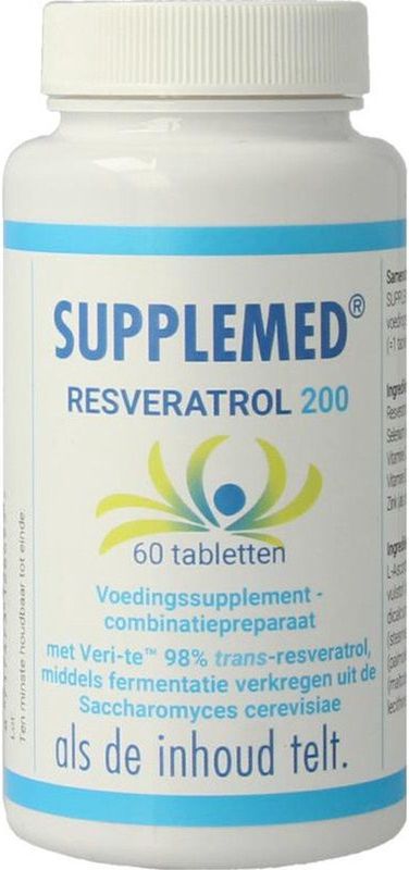Supplemed - Resveratrol 200 - Supplement - 200mg - Met Vitamine C, D, Selenium en Zink