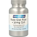 Nova Vitae - Rode Gist Rijst - met 30 mg Q10 - 180 capsules