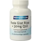 Nova Vitae - Rode Gist Rijst - met 30 mg Q10 - 60 capsules