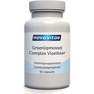 Nova Vitae - Groenlipmossel Complex Vloeibaar - Vloeibare Groenlipmossel - (60 softgel capsules)