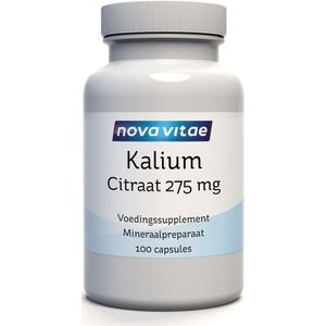 Nova Vitae Kalium citraat 275mg 100ca