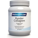 Nova Vitae - Runder Collageen - Grasgevoerd - Rundercollageen - Hydrolysaat - PEPTAN® - 500 gram - Collagen Peptides - Poeder