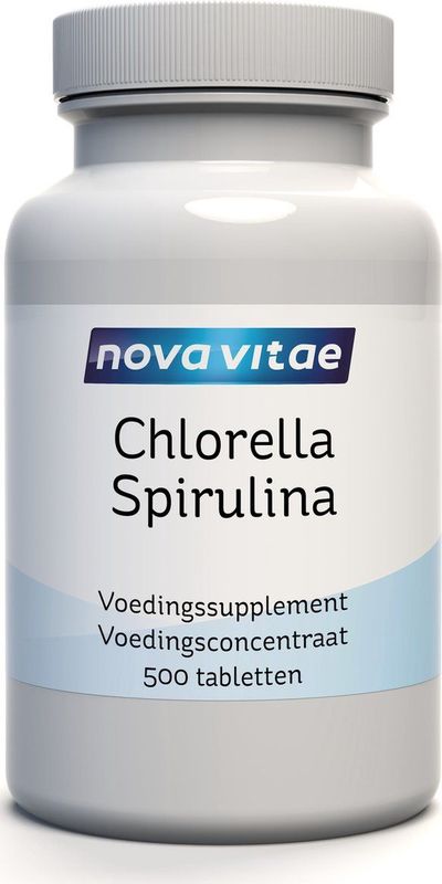 Chlorella - Spirulina - Voedingssupplement - Groen - Tablet