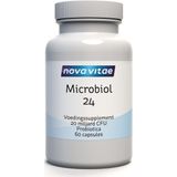 Nova Vitae - Microbiol 24 - 20 Miljard CFU - probiotica met Inuline en GOS - probioticum - Microbioom - 60 capsules