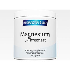 Nova Vitae - Magnesium L-threonaat - L-threonate - poeder - 100 gram = 200 capsules