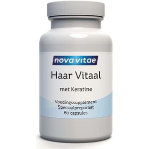 Nova Vitae - Haar Vitaal - 60 Capsules - Met Biotine - Met Alfaliponzuur - Met Keratine