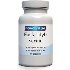 Nova Vitae - Fosfatidylserine - Vegan - 100 mg - 60 Capsules - Ondersteunt Geheugen en Concentratie