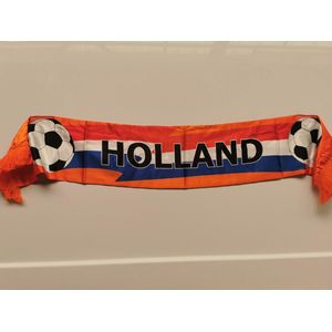Oranje sjaal - Voetbal - Holland - 135 cm - Polyester