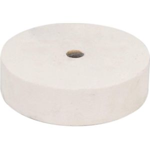 FERM - BGA1056 - Slijpsteen - Diameter: - 150mm - Dikte: - 40mm - Asgat: - 12,7mm - P80 - Fijn - Wit - Universeel - Voor werkbankslijpmachines - Zeer geschikt voor - BGM1020 - Tafelslijpmachine - Werkbankslijpsteen - 150x40x12.7mm - Korrel 80