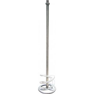 FERM - PMA1004 - Roerstaaf - 120x680mm - M14 - aansluiting - Voor - Lijm - Cement - Verf - Gegalvaniseerd staal - met - poedercoating - Universeel - Zeer geschikt voor - FERM verf/cementmengers - PMM1006 - PMM1010 - Mortelmixer - Lijm menger
