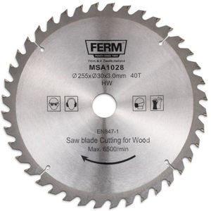 Ferm MSA1028 Ferm Zaagblad 255x30/16 T40 - Voor TSM1033/34 - MSA1028