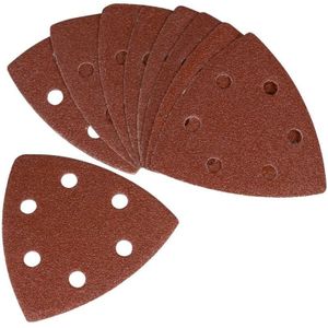 FERM Delta Schuurpapier - Set van 10 Stuks - Korrel 120 - Voor Deltaschuurmachine