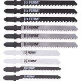 FERM - JSA1004 - Zaagbladen - Voor - Decoupeerzaag - 10 stuks - Geschikt - Voor - JSM1014 - JSM1023 - JSM1026 - Decoupeerzagen