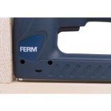 FERM - ETM1004 - Elektrische Tacker - Nietmachine – Slagkrachtregeling – 20/min werksnelheid - Ergonomisch design - 0ptimaal comfort - Controle - Inclusief - 400 Nietjes - 100 Spijkers