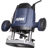 FERM - PRM1021 - Bovenfrees 1200W - 6, 8 mm - Variabele snelheid – Inclusief - 3-delige - Frezenset - Kopieerring - Parallelgeleider - Passerpunt