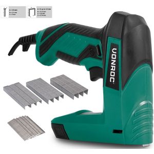 Elektrische tacker | Incl. 900 nieten en 300 spijkers