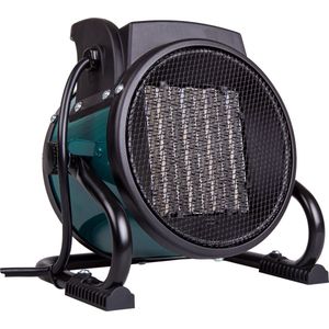 VONROC Elektrische Kachel - Straalkachel - Keramisch - 1000W/2000W - Groen