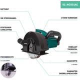 Sleuvenfrees 1700W - 150mm | Incl.  6 sleuvenfrees schijven