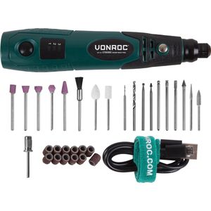 Roterende multitool 4V | Incl. 31-delige accessoire set, oplader en opbergtas